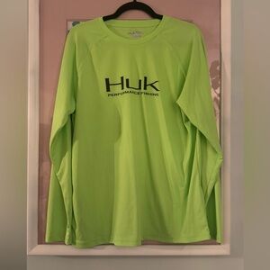 Huk Men's Lime Long Sleeve Performance Tee
